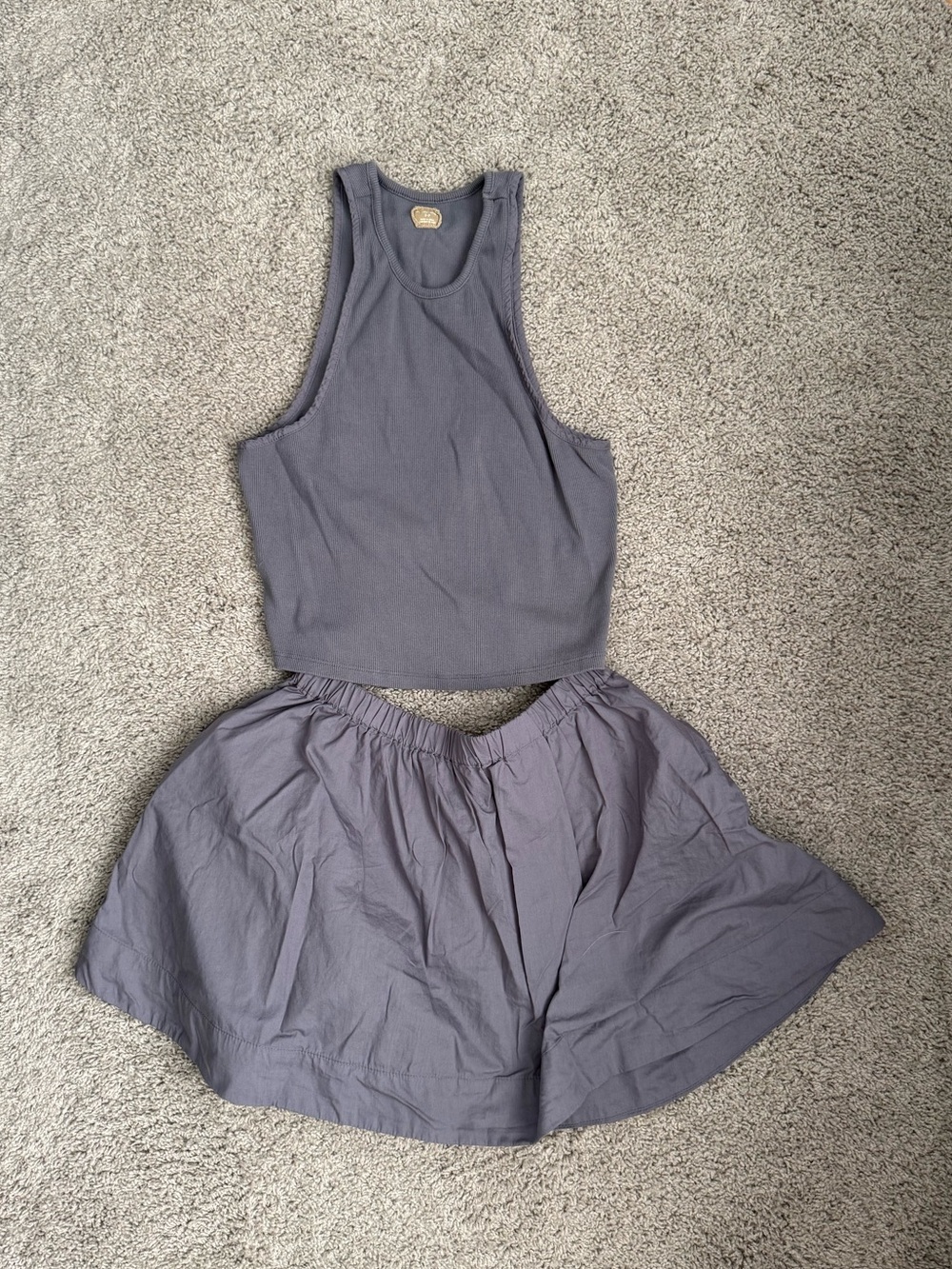 free people tank & skirt set - Picture 1 of 7